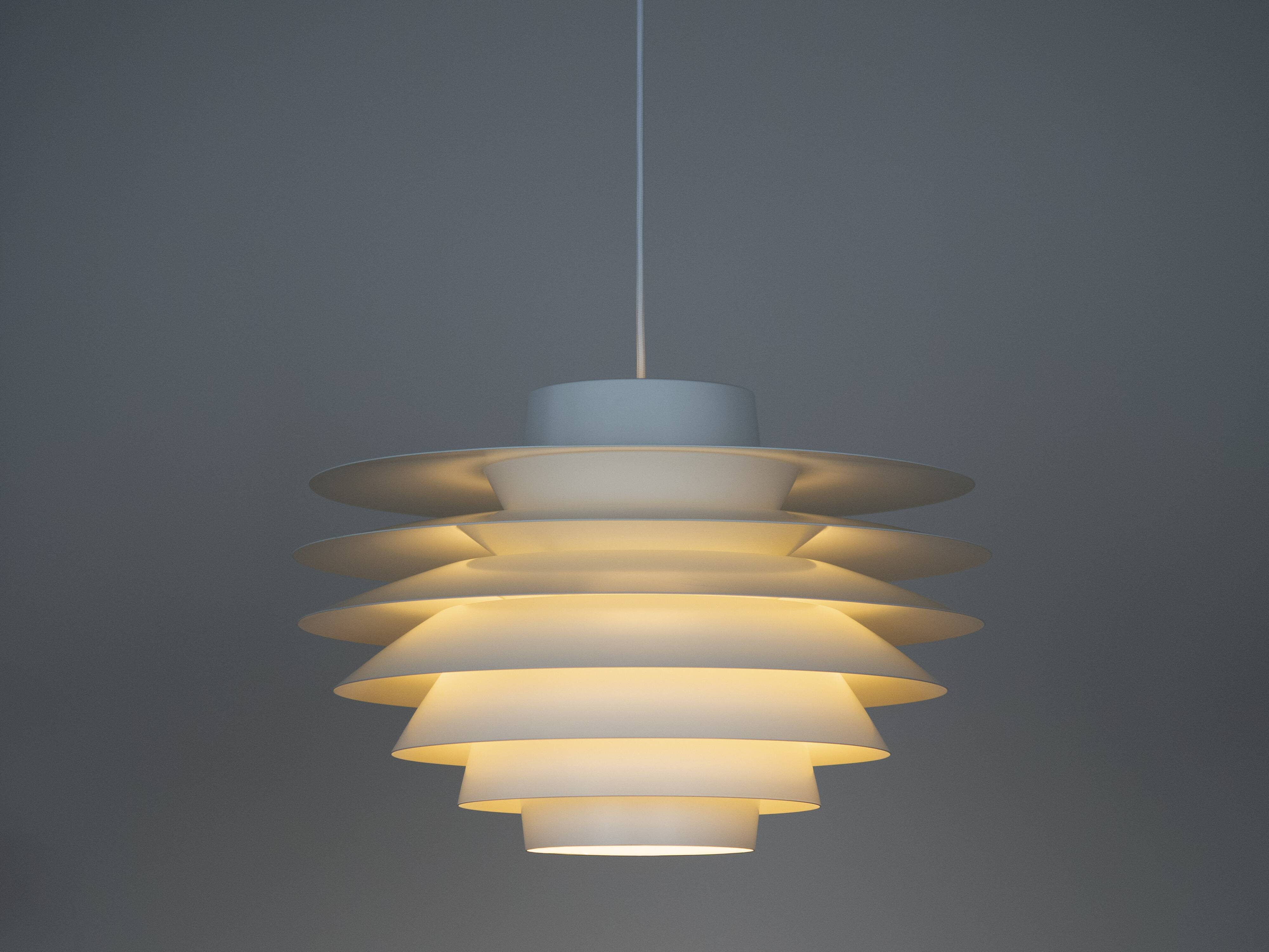 Danish vintage pendant lamp Verona by Svend Middelboe, Lyfa, 1962