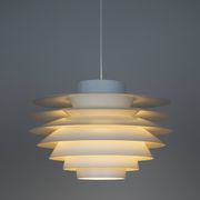 Lampe suspendue vintage danoise Verona par Svend Middelboe, Lyfa, 1962