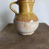 Country vase pitcher in glazed earthenware 1960 Provence