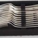 Christofle Spatours 12 table forks, 20.7 cm, silver-plated metal in perfect condition.