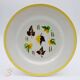 5 old flat plates Digoin Sarreguemines / Sirocco model