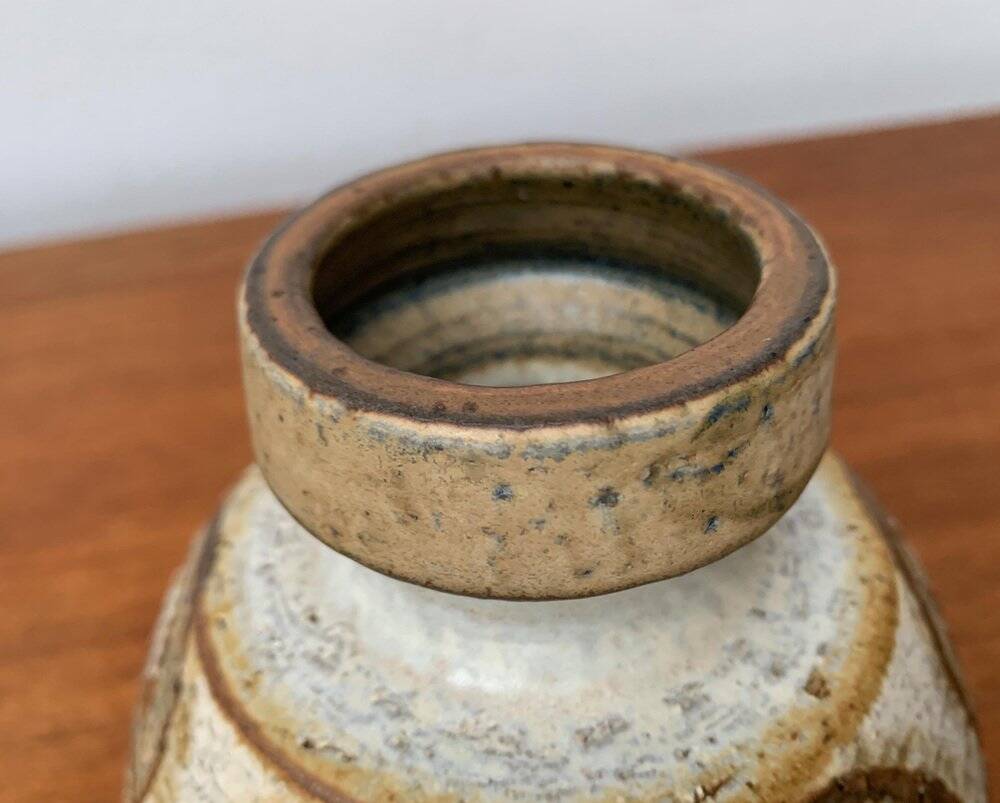 Mid-century Danish ceramic studio vase by Søholm, 1960s.