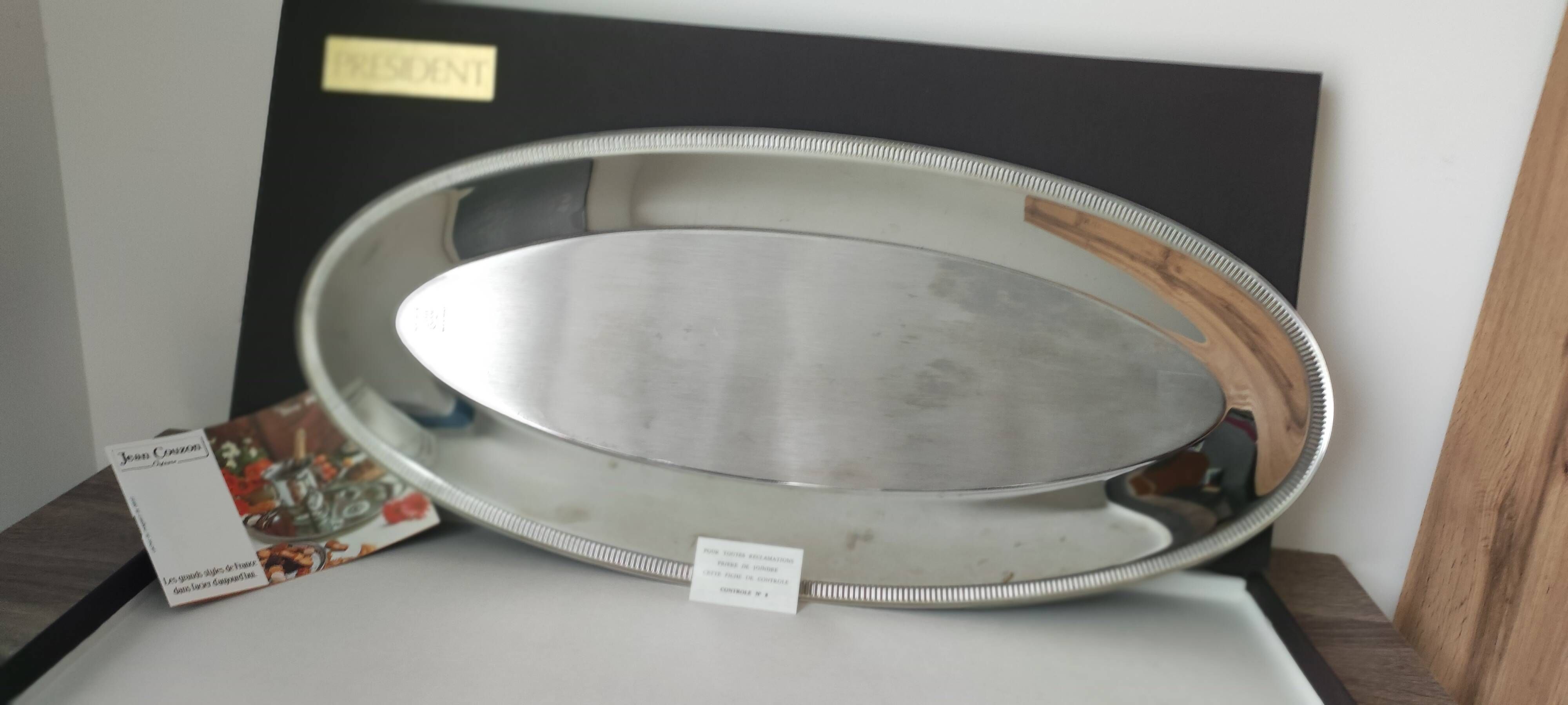 Grand plat a poisson jean  Gouzon . Serie Président  Neuf avec boîte et not