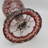 Vase à bulbe cristal rouge