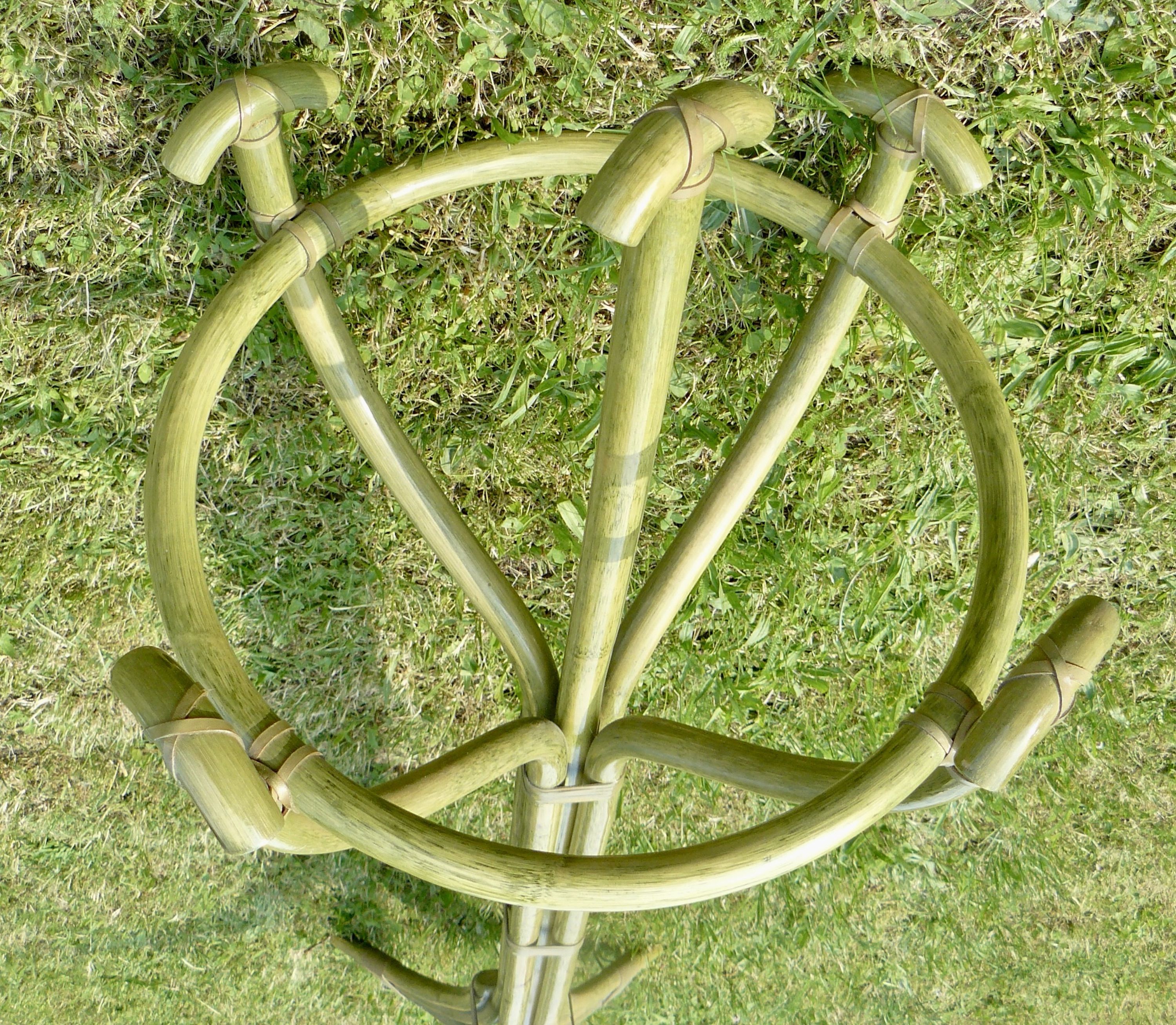 Coat rack parrot bamboo and rotion Roche Bobois Maugrion vintage 1970-80