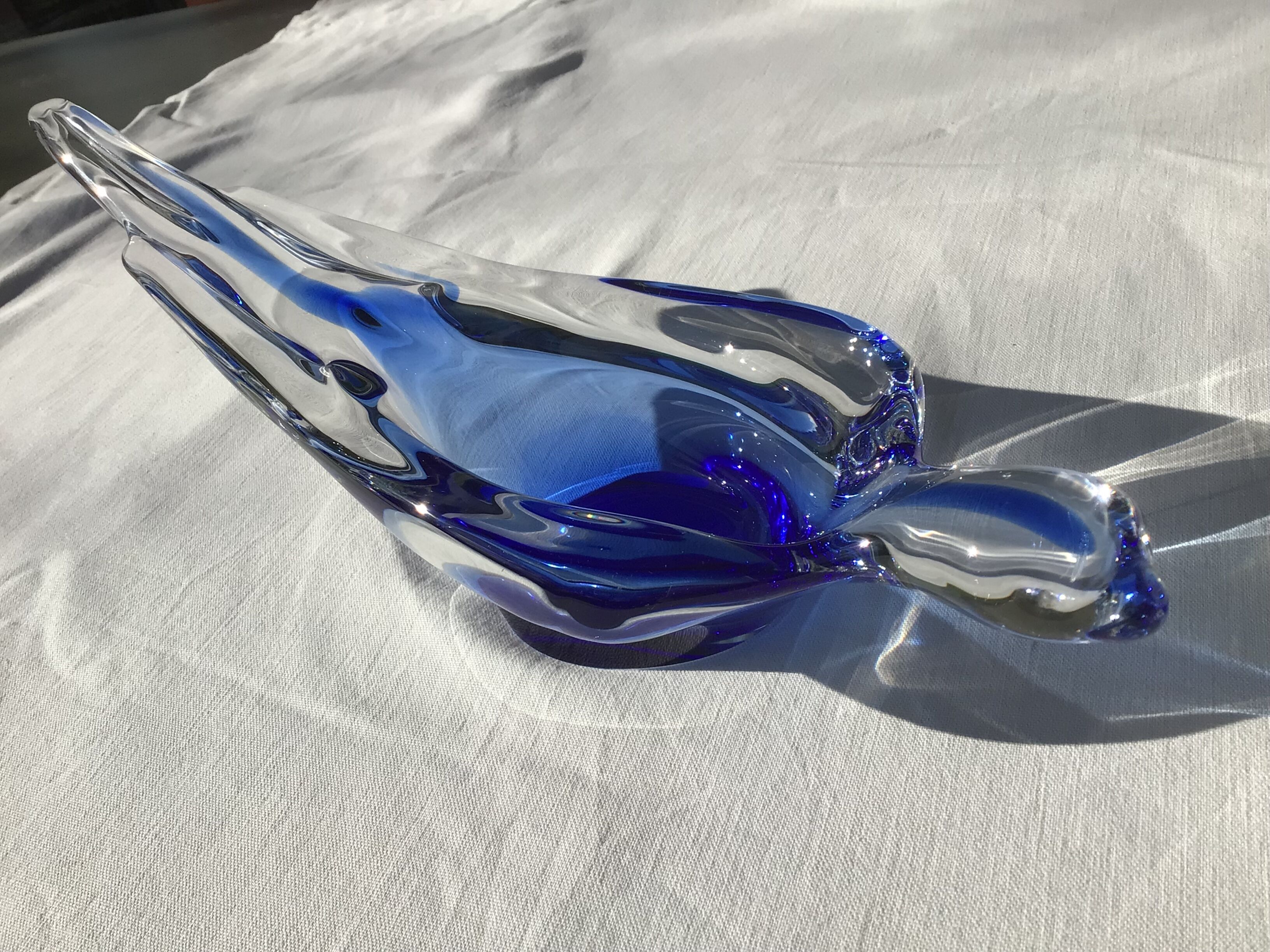 Empty pocket crystal Bayel blue dove