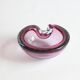 Murano glass purple bullicante trinket bowl, 1960s