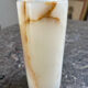 Vase vintage en onyx 1970