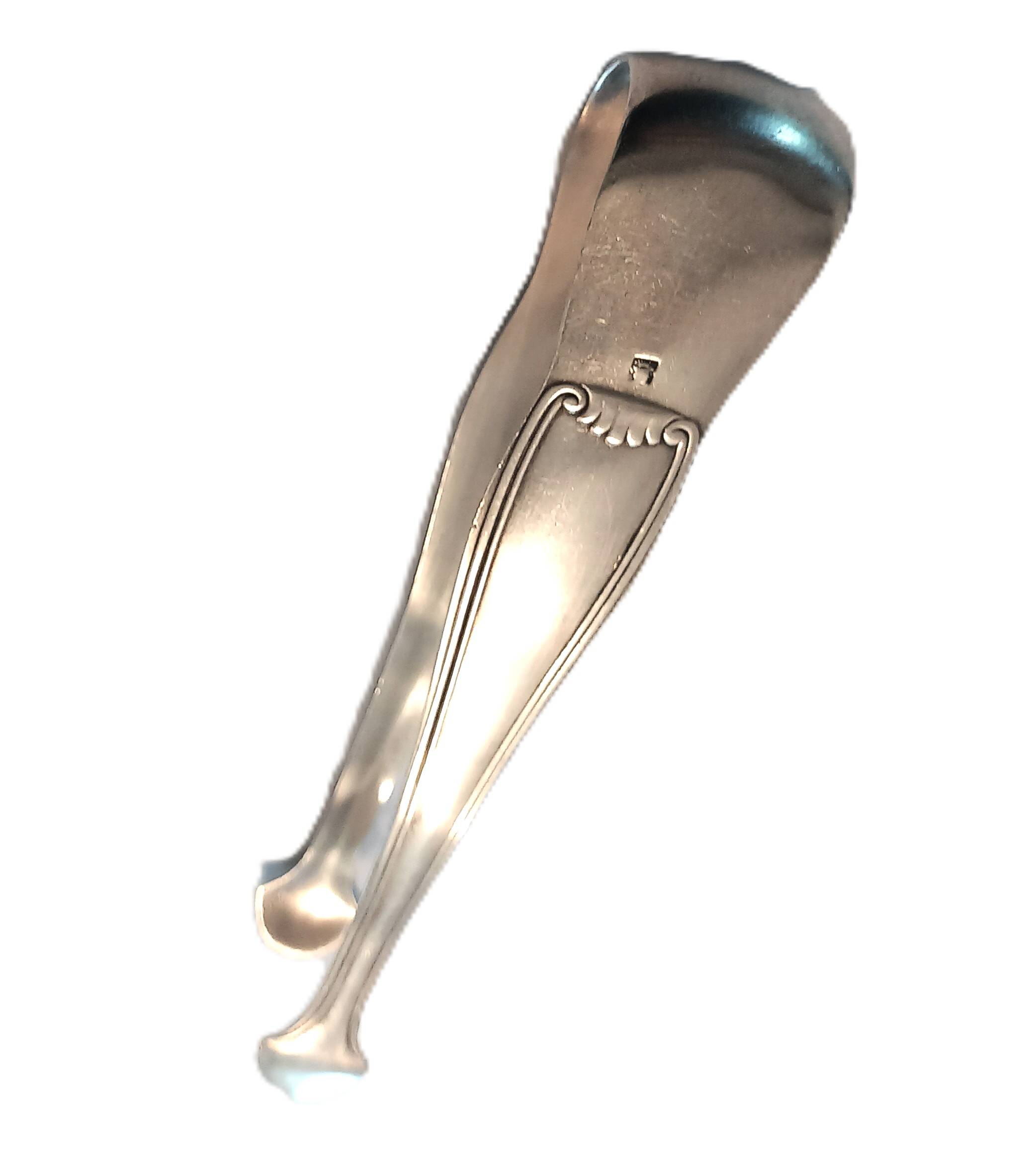 Antique Silver Sugar Tongs Hallmarked / Ice Tongs