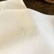 8 antique damask and monogrammed cotton/linen blend table napkins