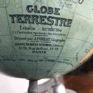 Globe terrestre 'Girard Barrère et Thomas' - Années 50