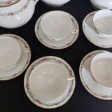 Napoleon III Paris porcelain five-cup tea set