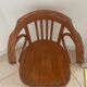 Fauteuil ancien baumann bois dossier cintré vintage