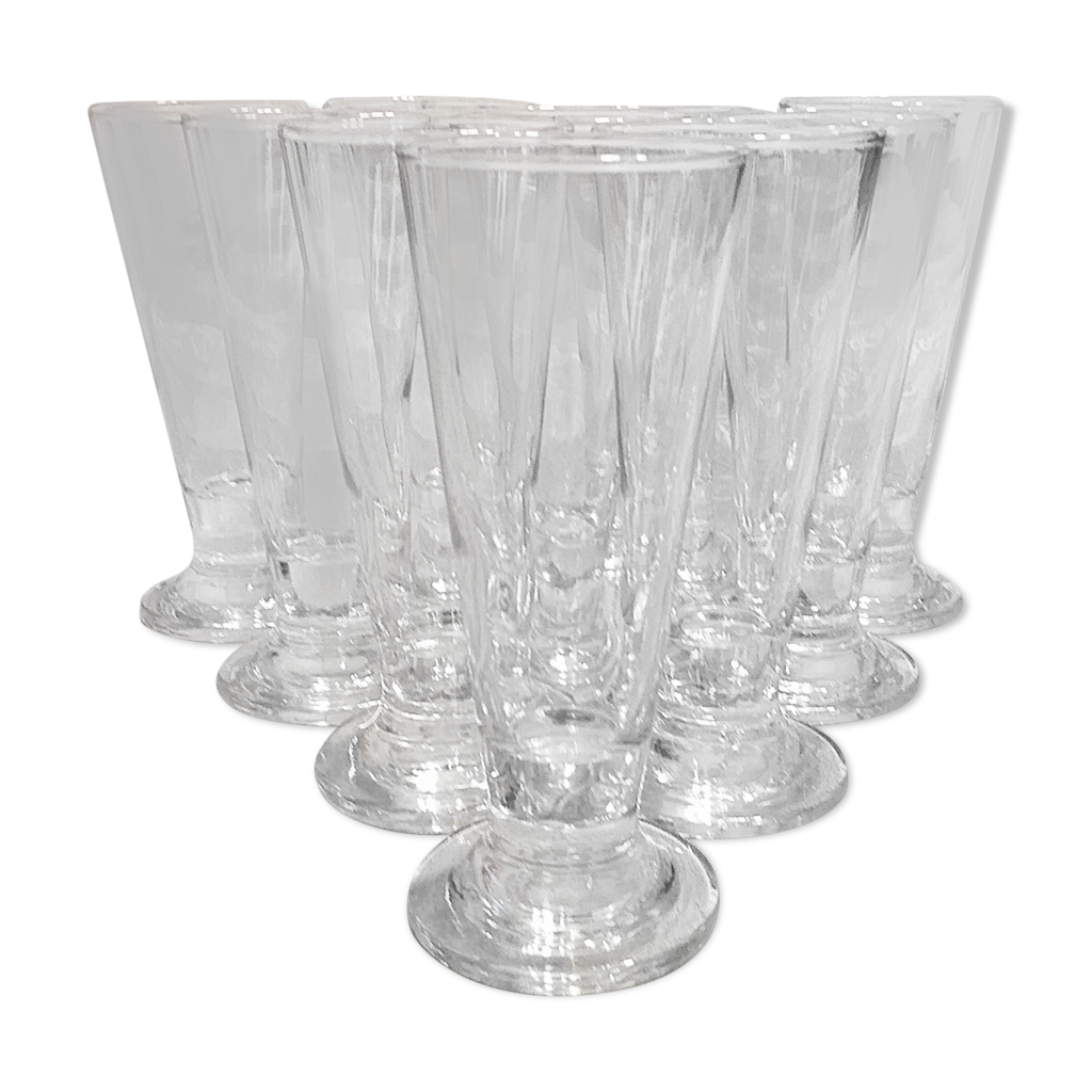 10 flûtes champagne sans pied Selency