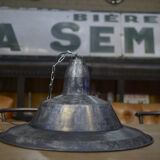 Pendant lamps in galvanized metal 1960