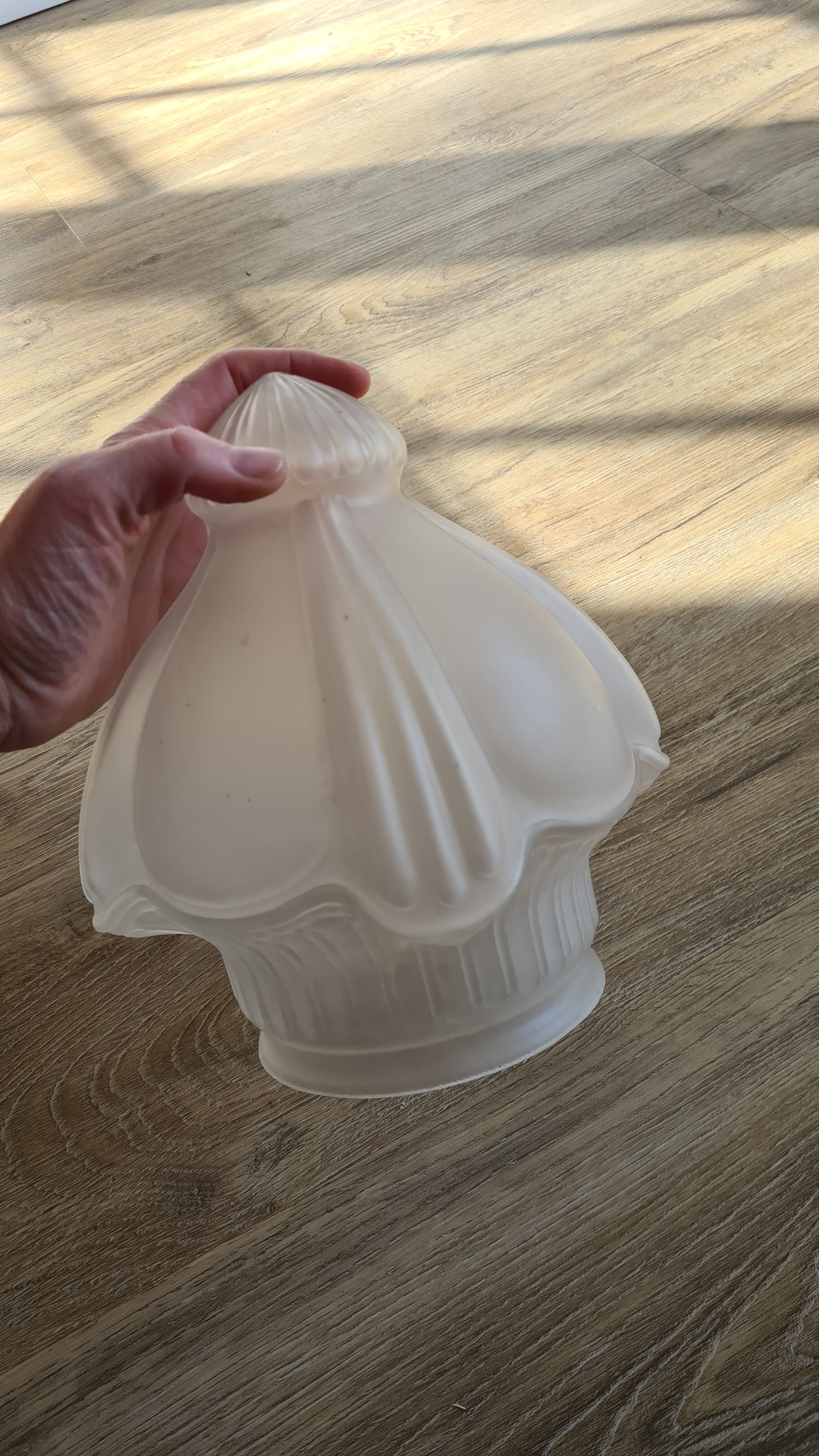 Opaline glass pendant lamp, 60-70s