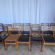 Set of 14 Vintage Scandinavian Dining Chairs / Yugoslav Wooden Bistro Chair