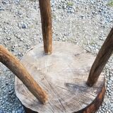 Brutalist tripod billot stool