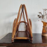 Rattan magazine holder