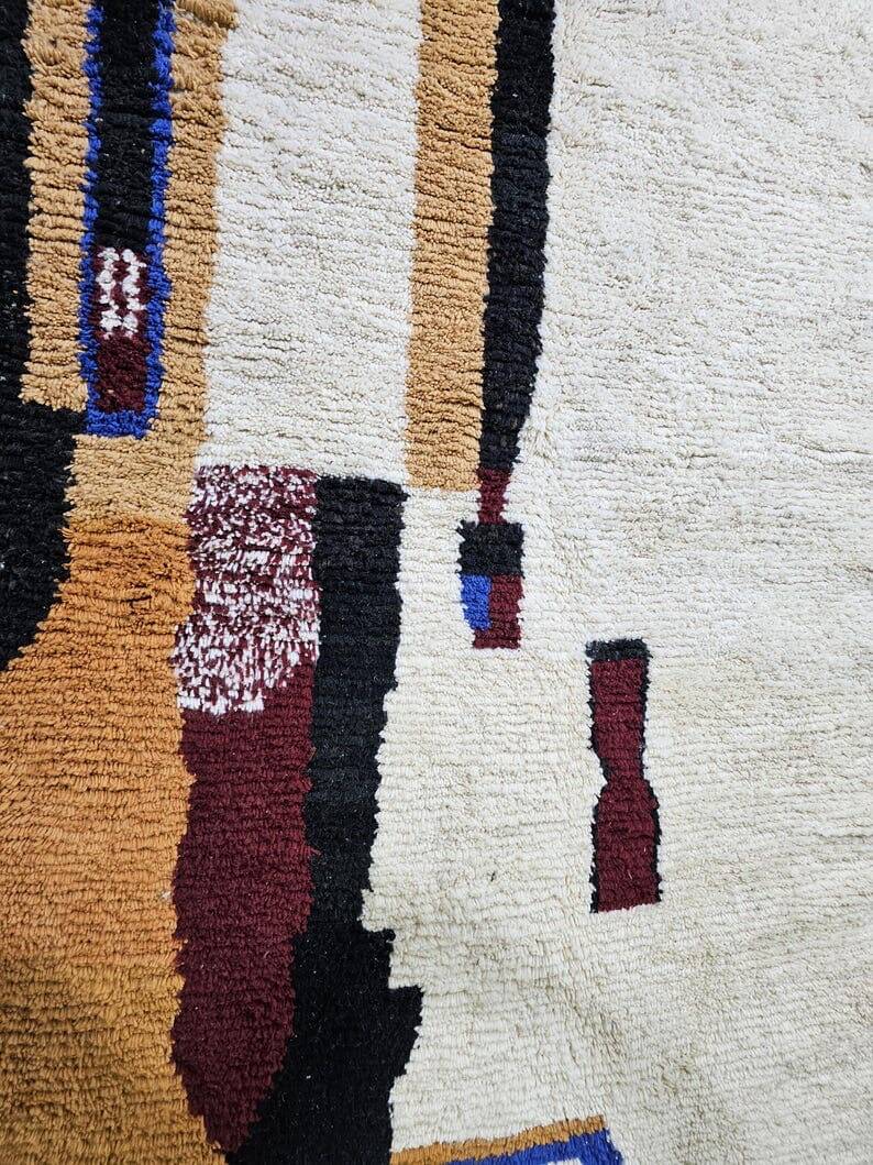 Tapis en laine pure fait main artisanale taille 200 x 300 cm