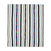 Tapis vintage turc Oushak fait main en laine et coton beige, années 1970