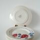 Set of 6 Digoin Sarreguemines flat plates, “Marcigny” model, 1950