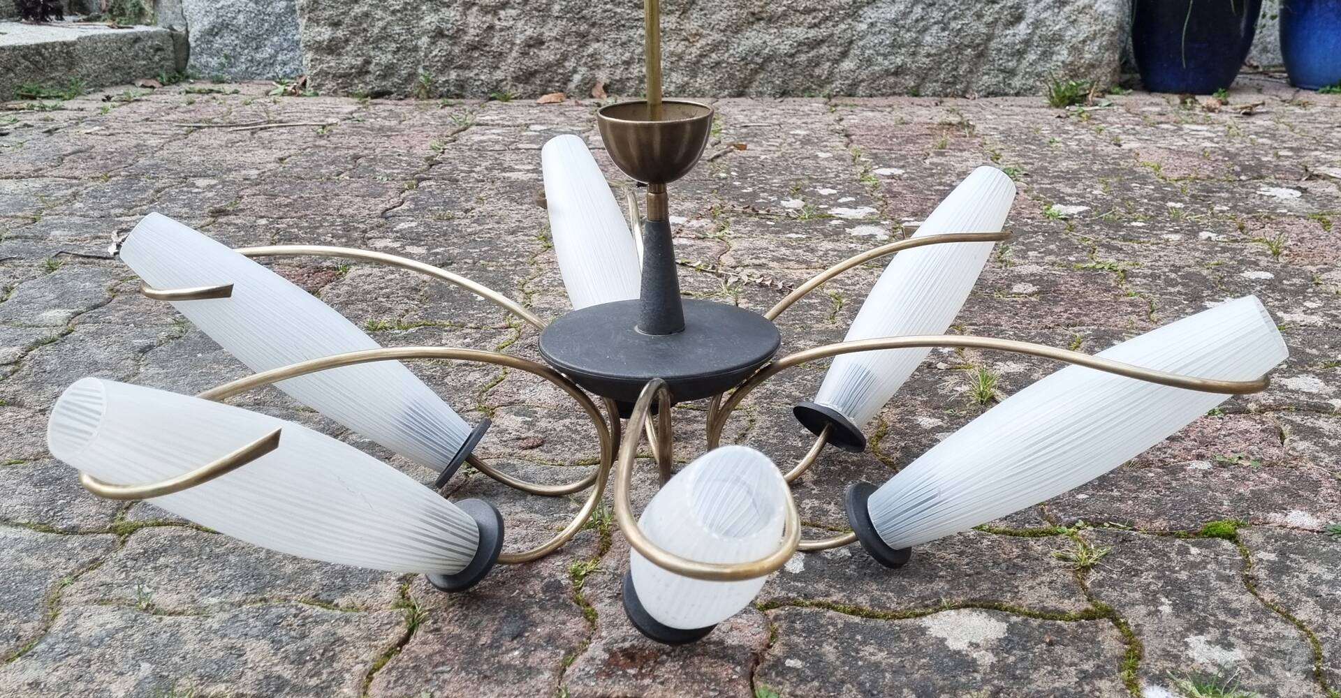 Lunel chandelier, Production Royal Lumières, vintage, 1950s