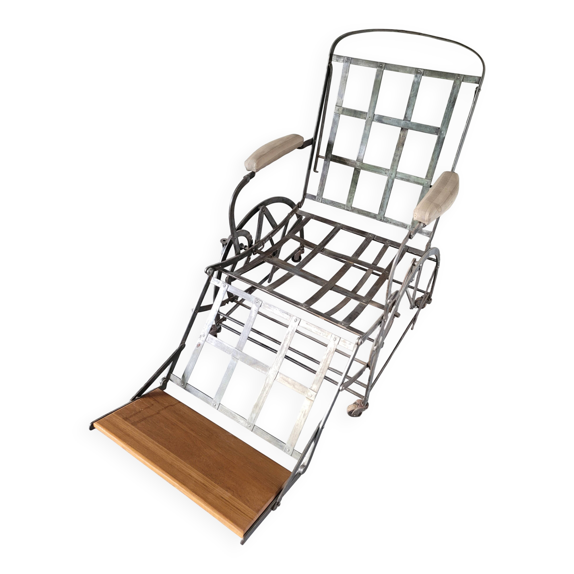 Wilson adjustable deck chair produced in 1871.