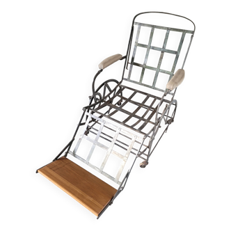 Wilson adjustable deck chair produced in 1871.