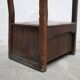 Fauteuil coffre en bois, XIX ème