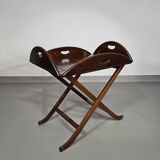 Plateau de service/plateau de majordome/table d'appoint pliable victorienne