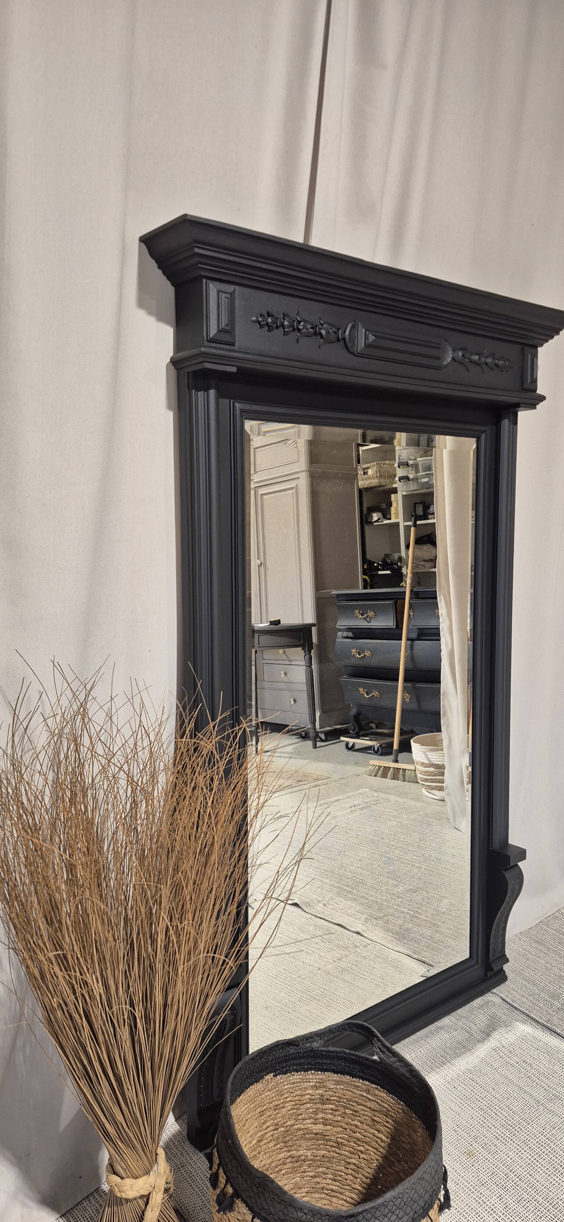 Antique bevelled mirror