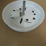 Glass and metal ceiling light