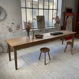 XL farmhouse table in beech and pine 3m