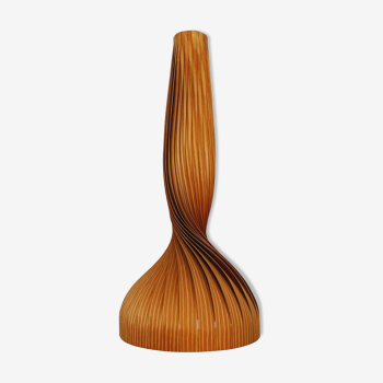 Swedish Mid Century Modern wooden pendant lamp by Hans Agne Jakobsson