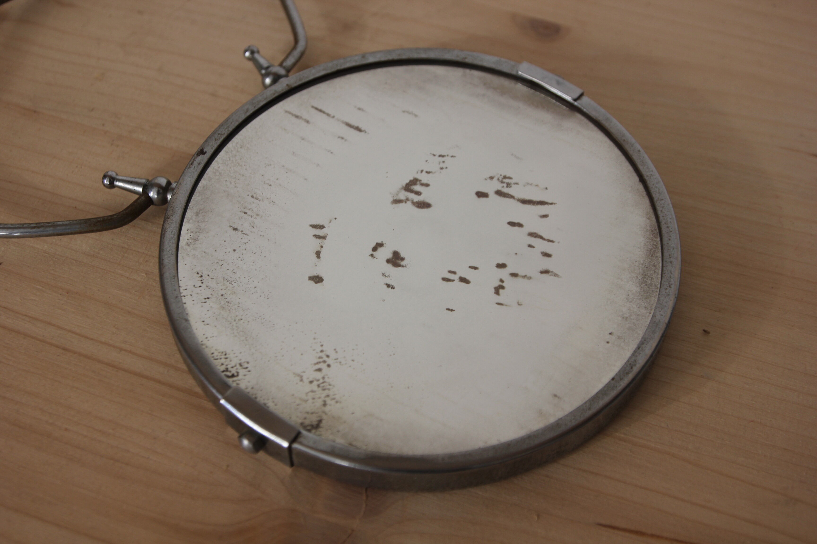 Round barber mirror 15x26cm