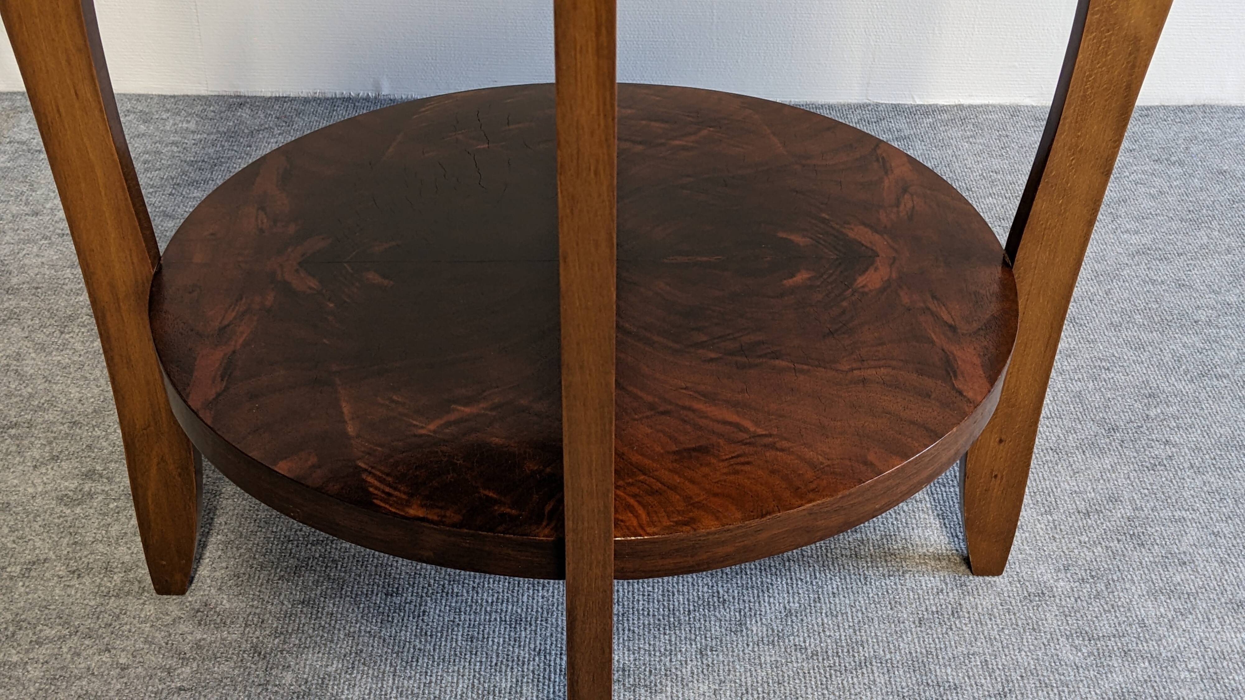 Art Deco round pedestal side table circa 1930