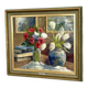 Original early century Swedish oil on canvas – "Tulips and Poppies" by Johan Jacobsson – vintage & framed 68 × 80 cm (26.8" × 31.5")