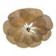 Floral suspension linen and rattan