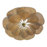 Floral suspension linen and rattan