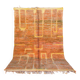 Moroccan Beni Ouarain yellow orange terracotta modern rug