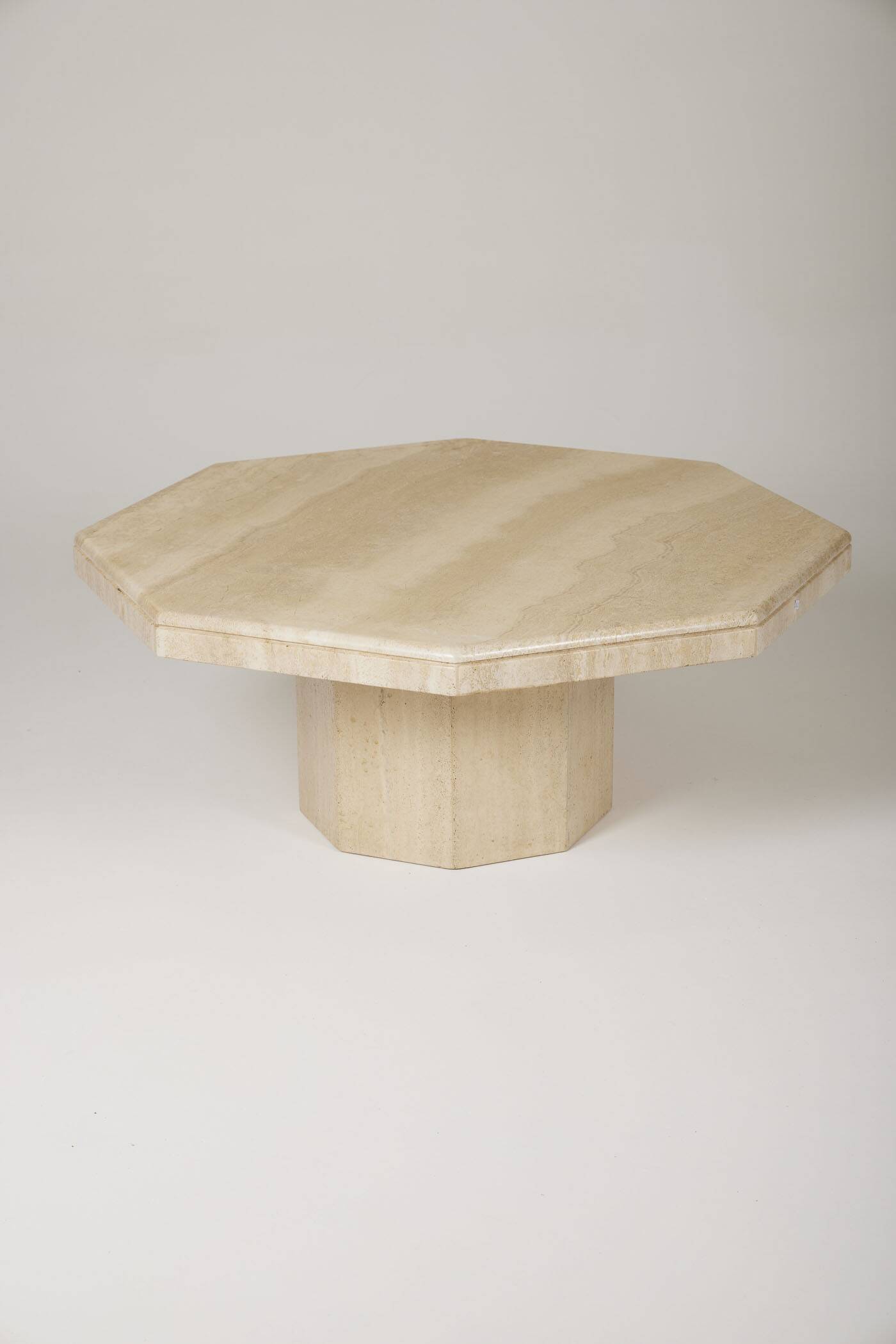 Travertine coffee table