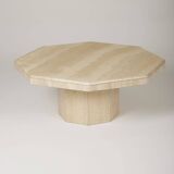 Travertine coffee table