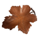 Empty pocket, wooden bowl, vine leaf, craft, vintage
