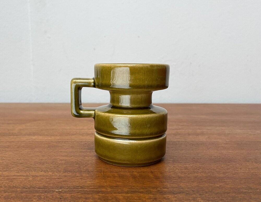Mid-century West German pottery candlestick WGP by Cari Zalloni for Steuler, 1960s.