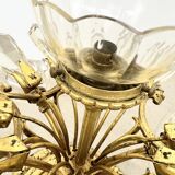 "Hot Air Balloon" Ceiling Light – Gilded Bronze & Crystal (7 Lights)