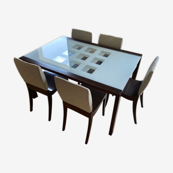 Set table and chairs Ligne Roset