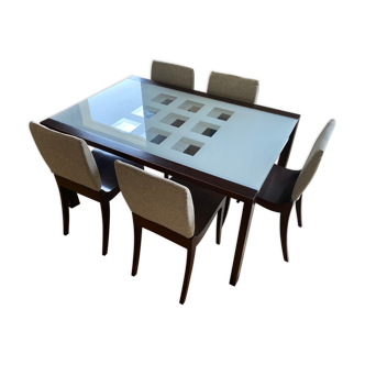 Set table and chairs Ligne Roset