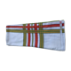 Large rectangular tablecloth with stripes on a vintage white background
