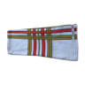 Large rectangular tablecloth with stripes on a vintage white background